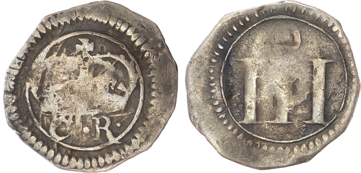 Charles I (1625-1649), Irish Civil War Issues, Ormonde, AR Threepence, 1643-44.
