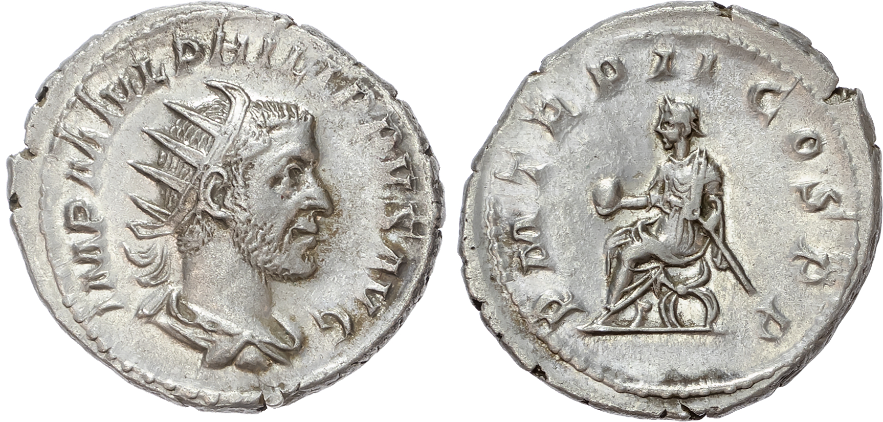Philip I (AD 244-249) AR Antoninianus, Rome, AD 245, 5.06g. 