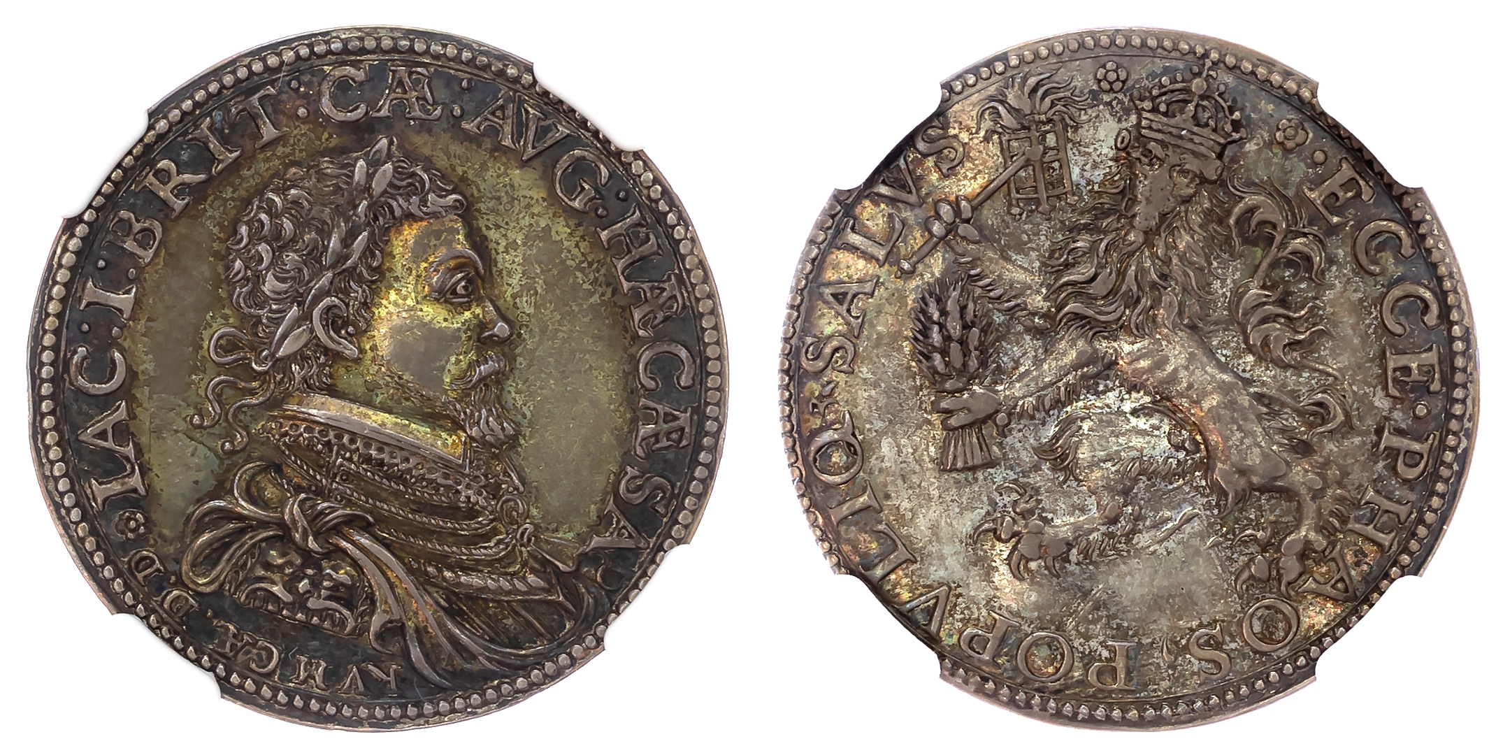 James I 1603-1625, Coronation 1603, official AR medal (29mm), by Charles Anthony.