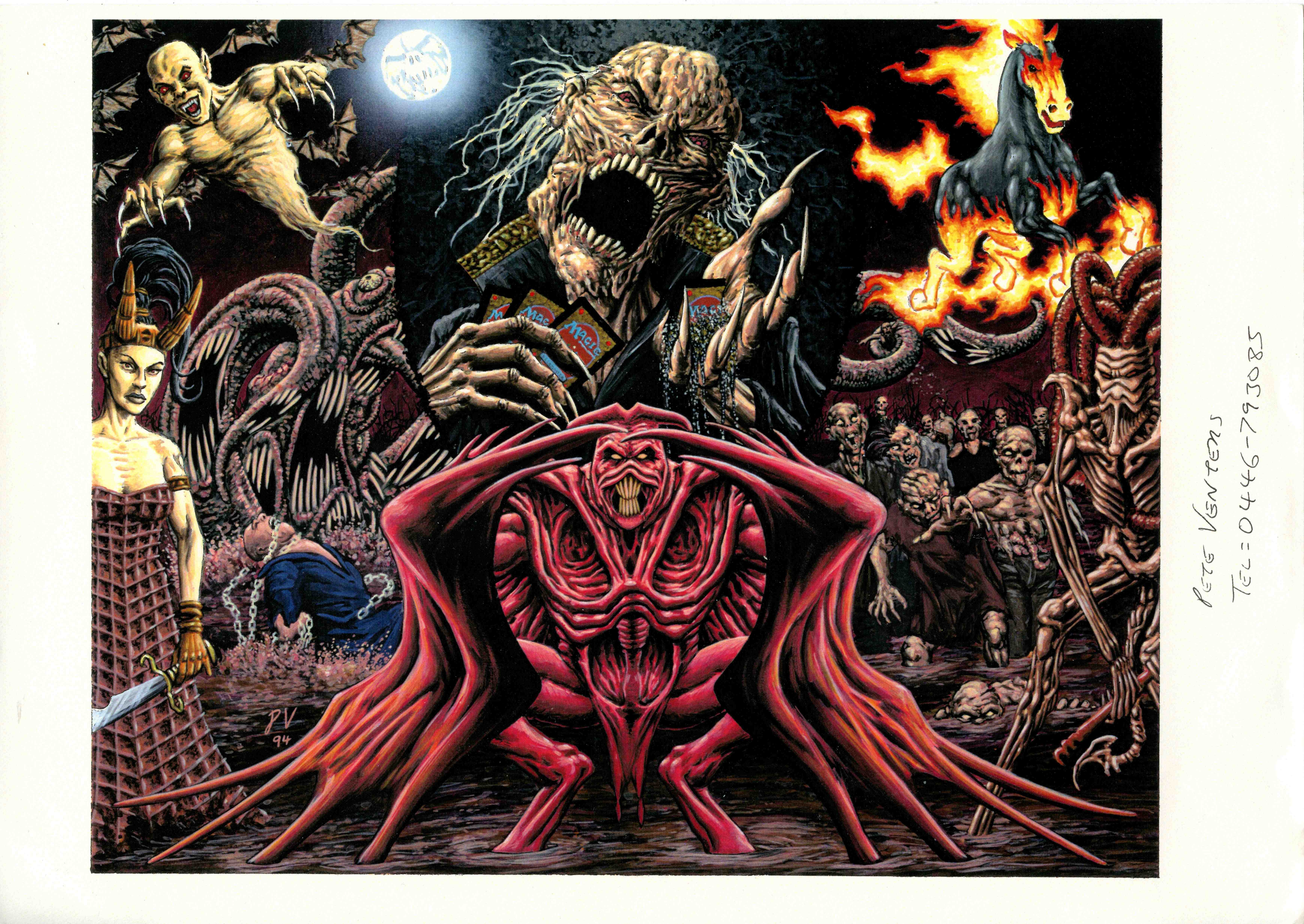 Magic the Gathering - Artist Archival Material by Pete Venters