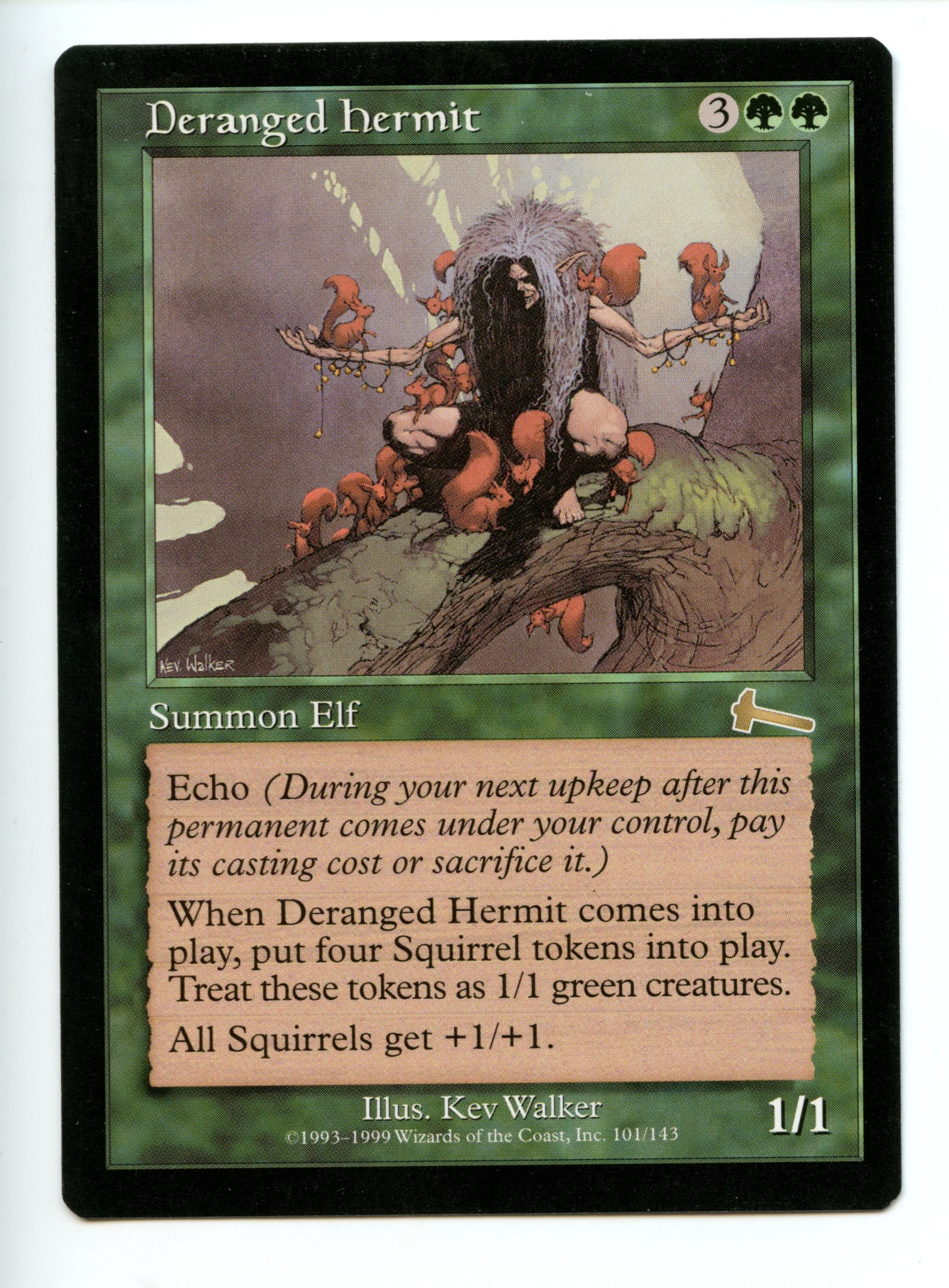 Magic the Gathering - Deranged Hermit  - Urza's Legacy - Near Mint