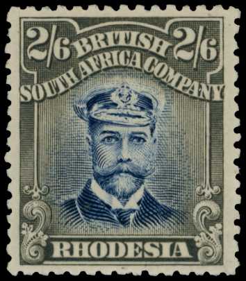 1913-7 2/6d Head Die II, perf 15. Large...