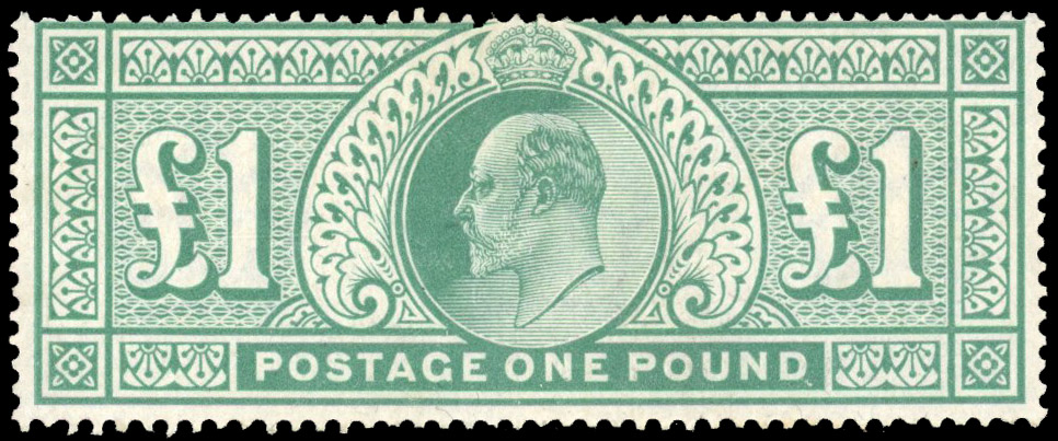 1902-10 DLR £1 dull blue-green