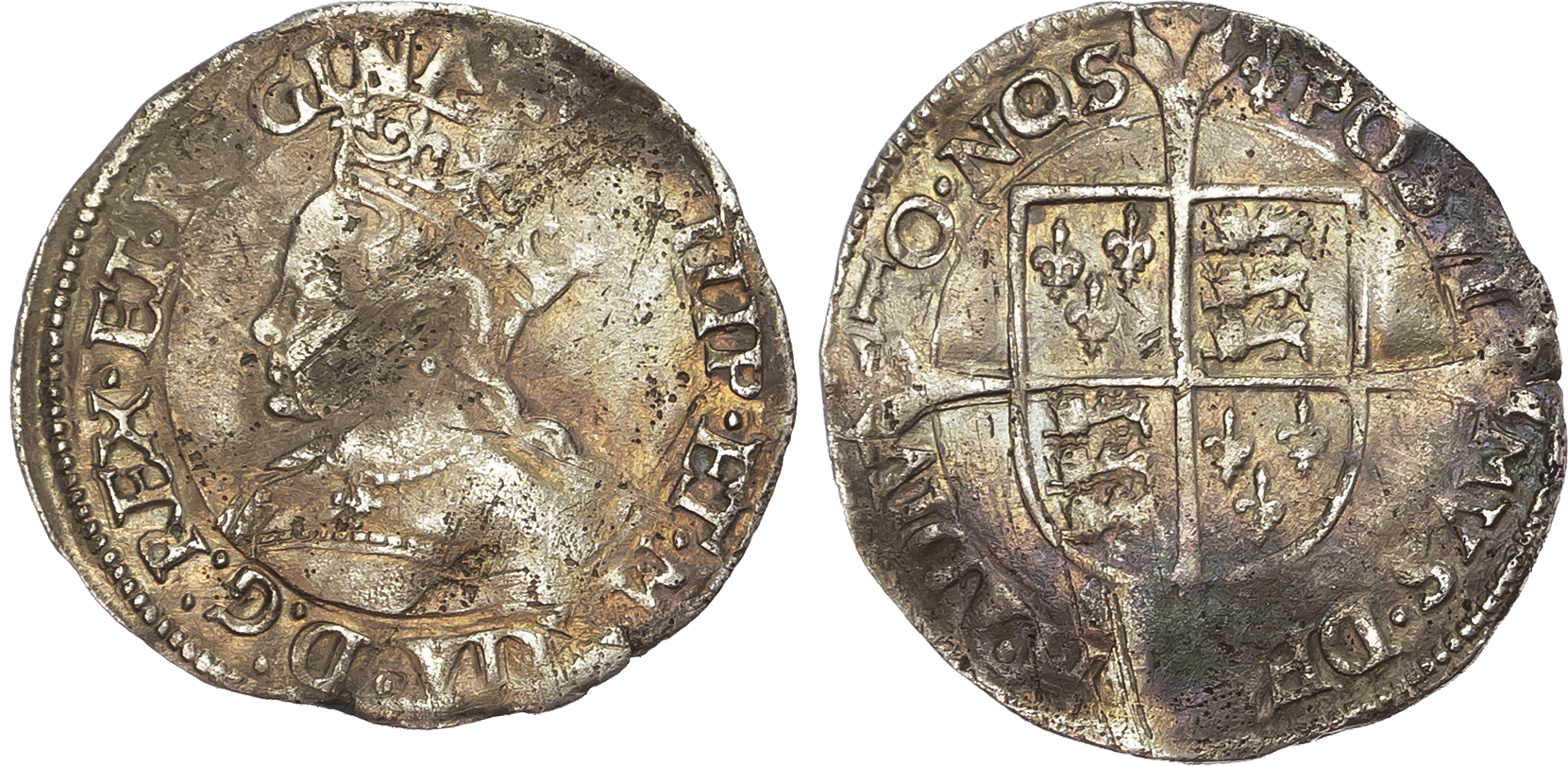 Philip and Mary (1554-1558), Groat, mintmark lis.