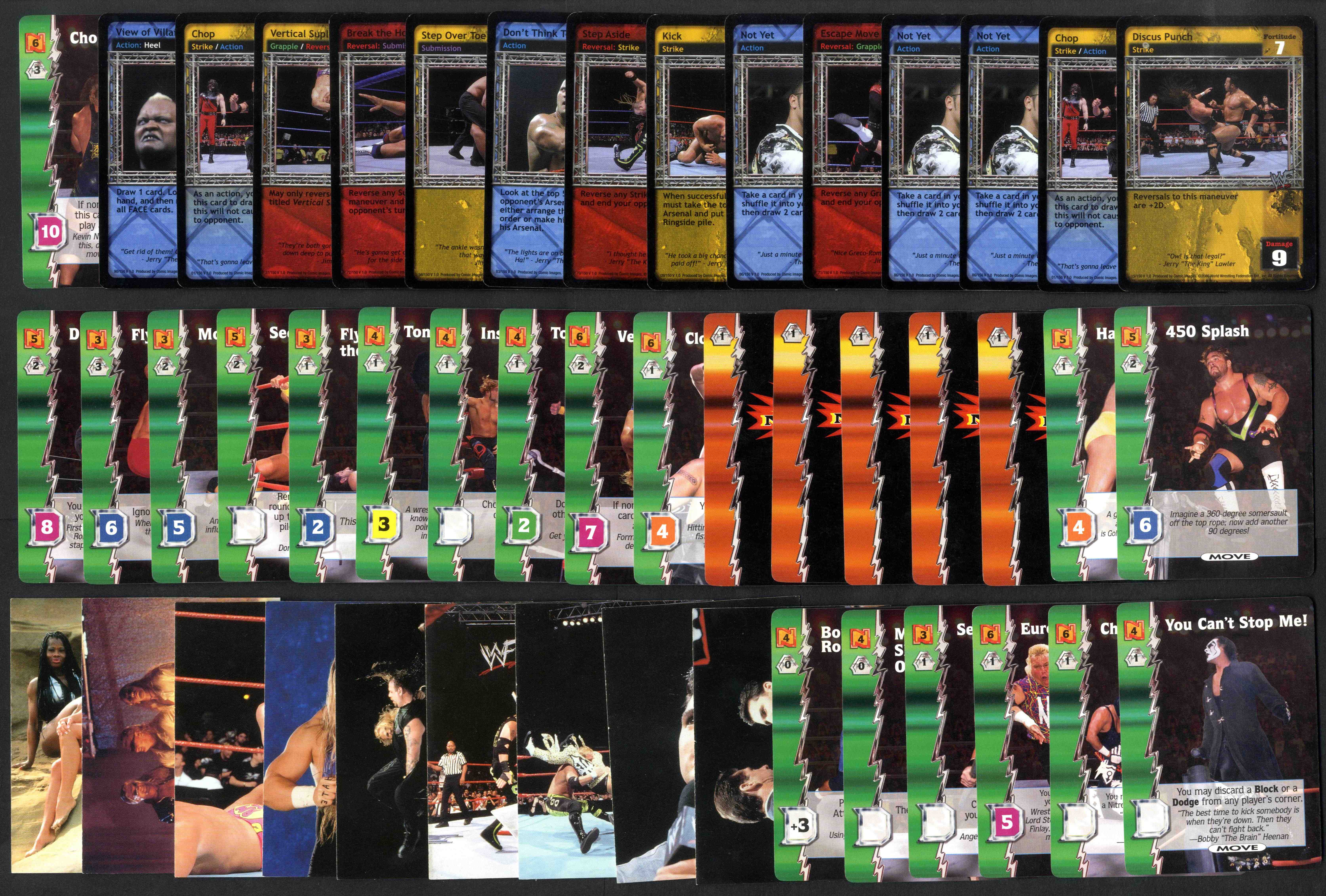 Wrestling CCG's - Nitro, WWF Raw Deal & WWF's SmackDown - 1,000 cards