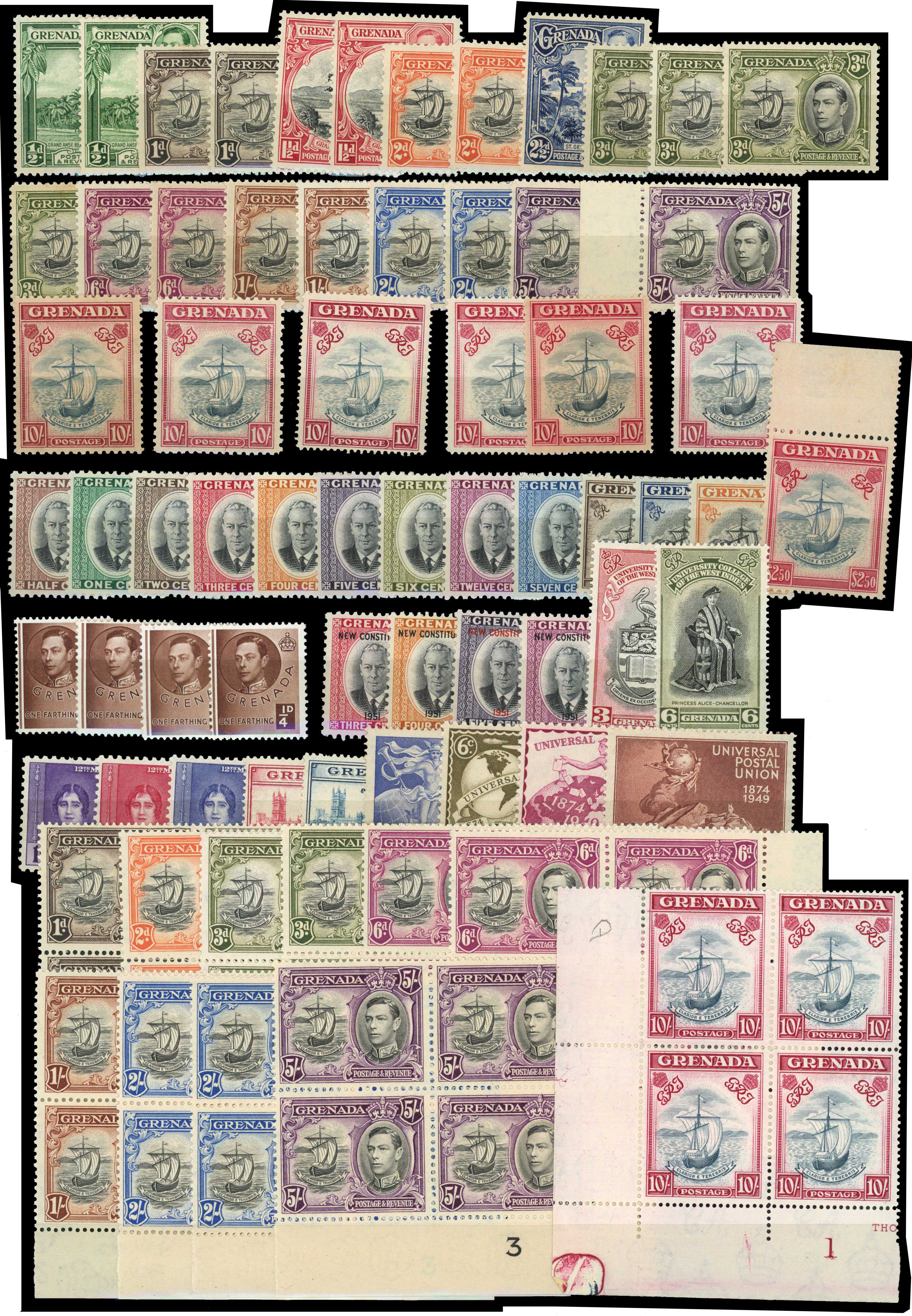 Grenada KG VI collection mint