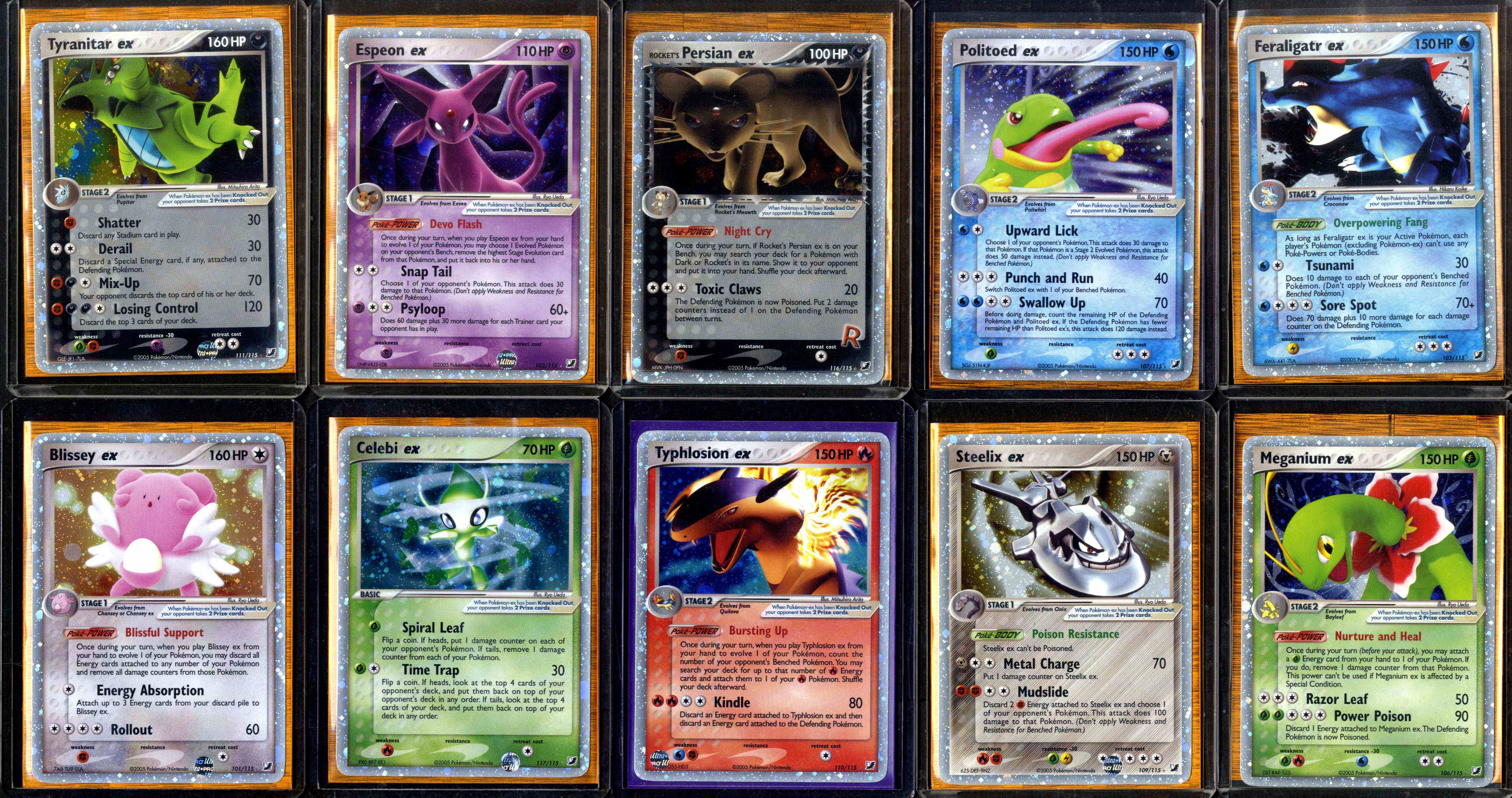 Pokémon TCG - EX Unseen Forces Set  - EX's & Secrets.