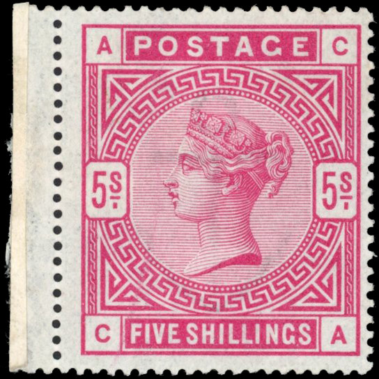 GB: 1880-83 5s rose (CA), mint unmounted og