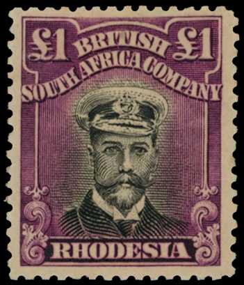 1918-21 £1 Head Die IIIB, perf 14, toned...