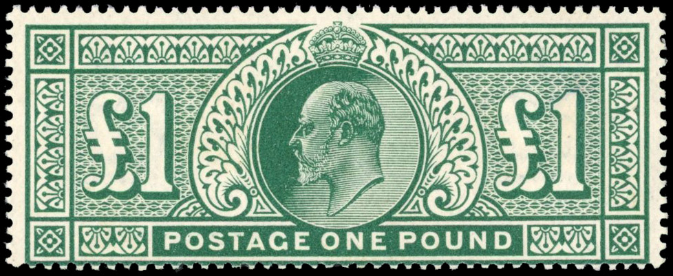 GB SG 320 1911-13 £1 deep green mint