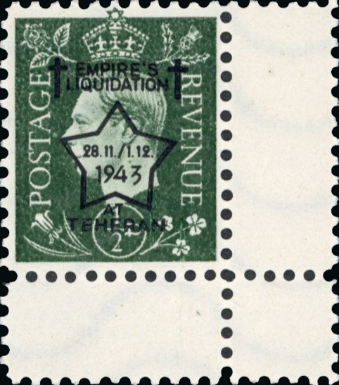 German Propaganda Forgeries; TEHERAN set unused