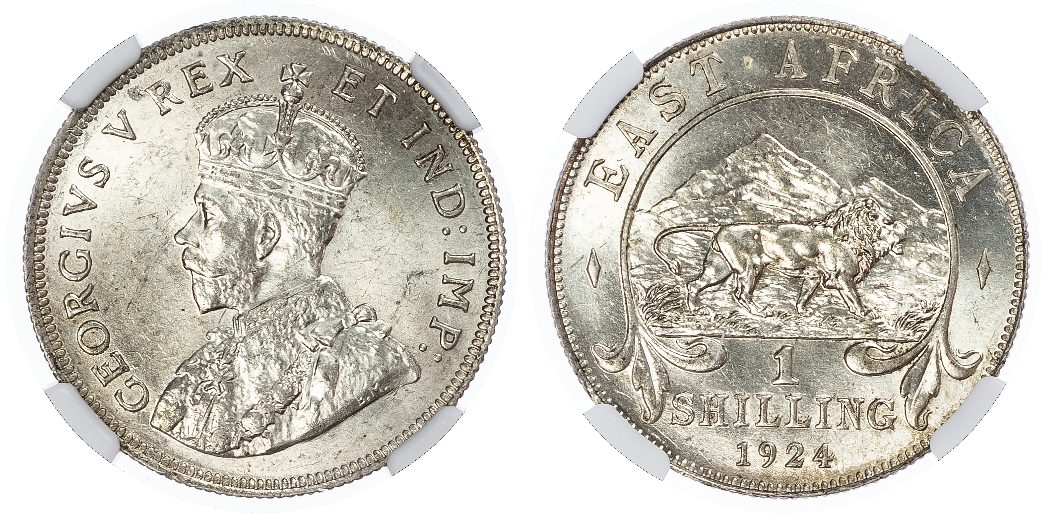 East Africa. George V AR 1 Shilling. 1924. 