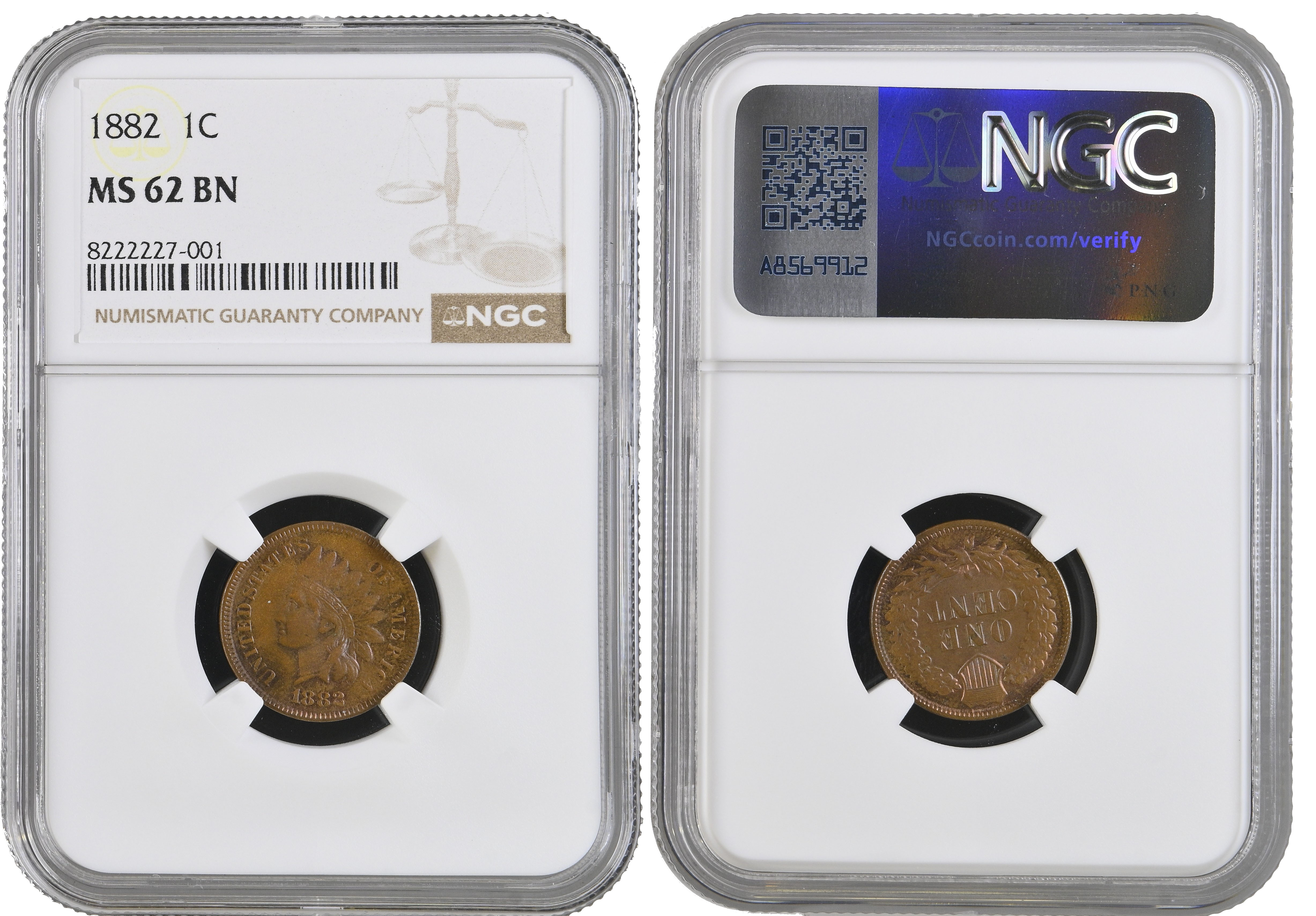 USA, Indian Head bronze Cent, 1882