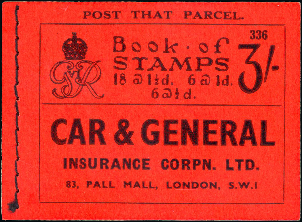 1937 3s Booklet (Edition 336). A superb and very fresh example