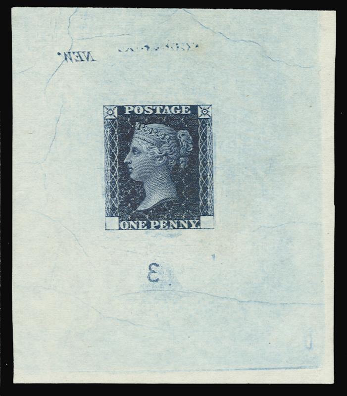 GB 1871 1d Ormond Hill Die Proof