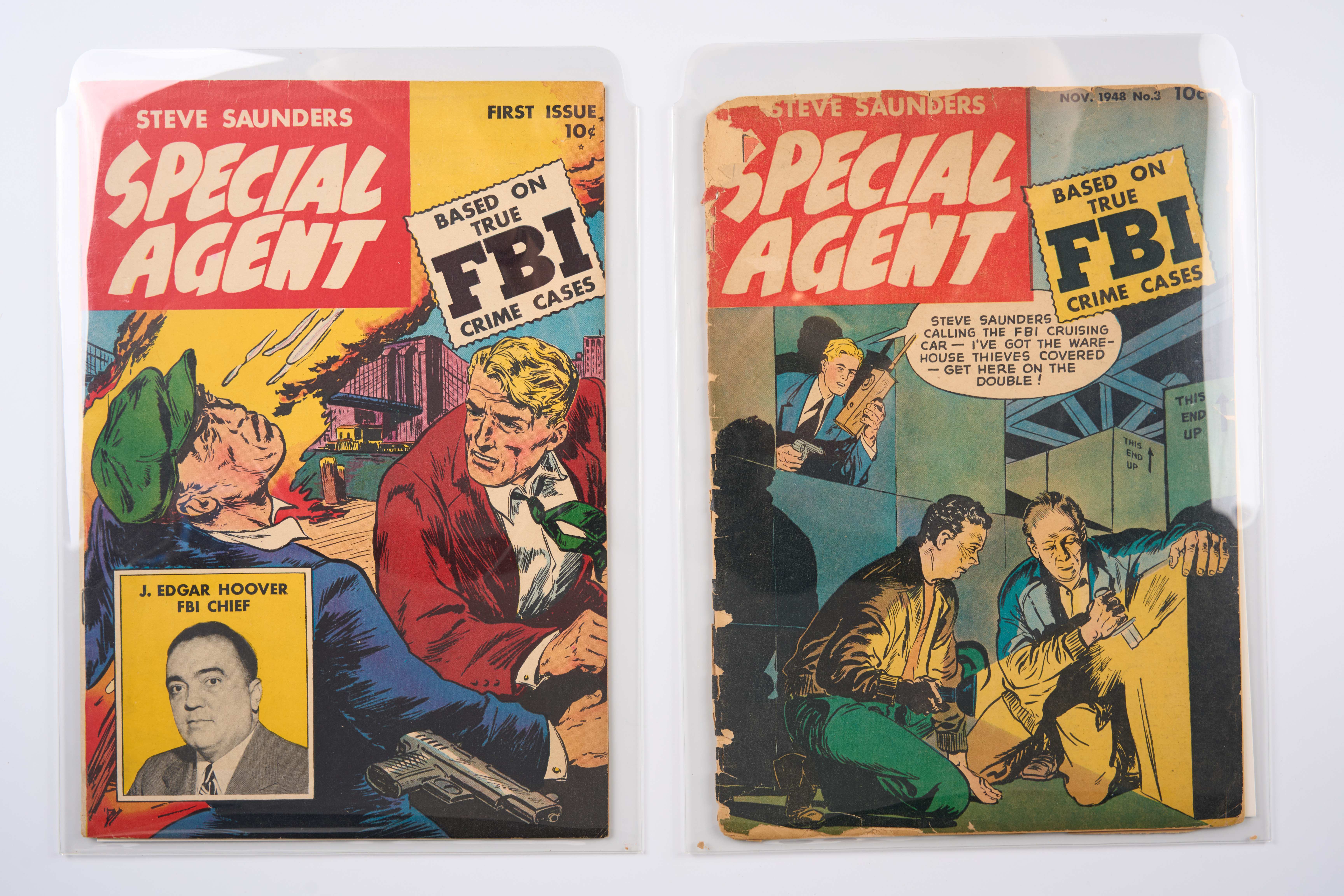 Steve Saunders Special Agent, All-True Crime & Climax! (Parents' Press/Bell/Stanley Morse, 1947-1955) Total 6