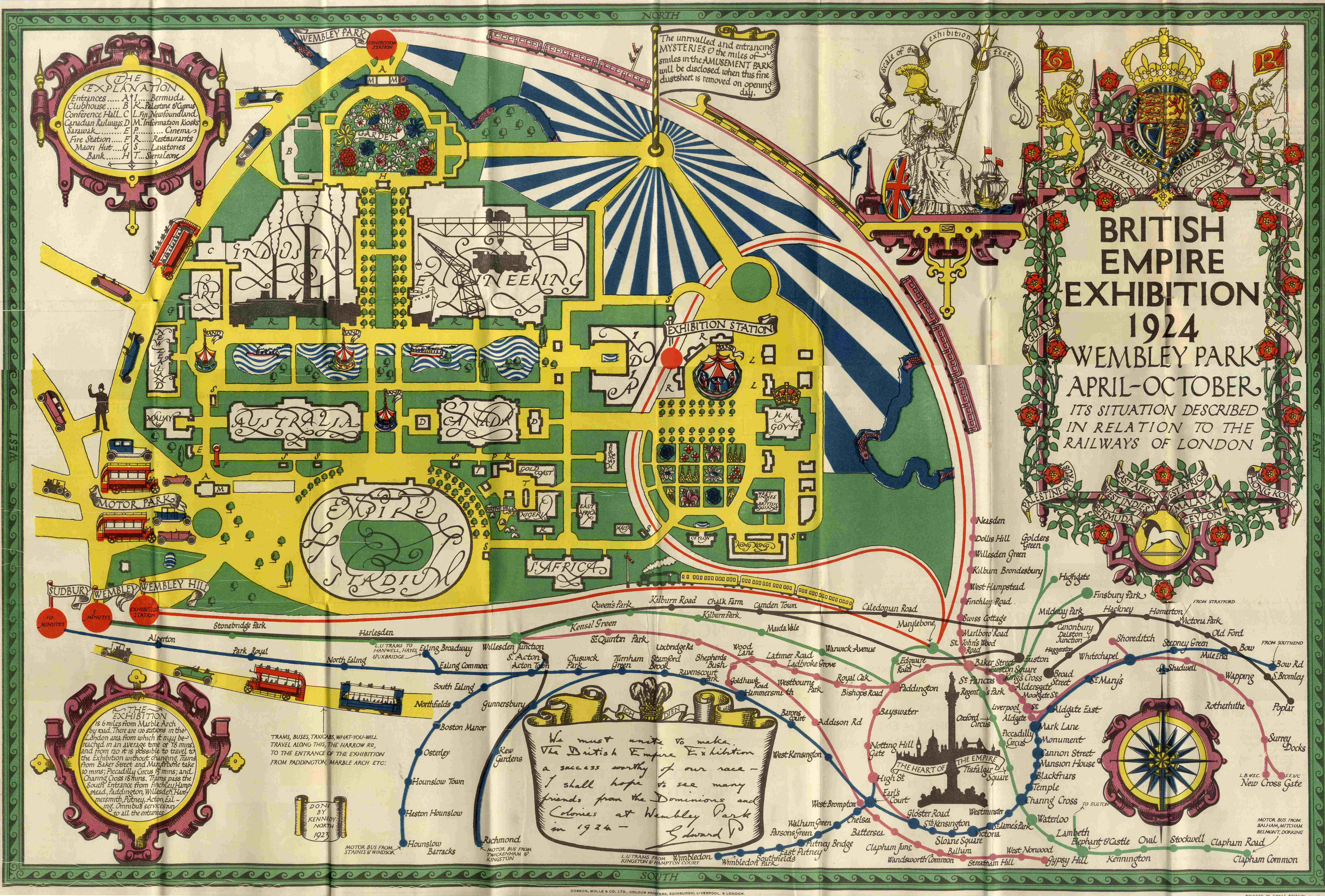 EPHEMERA: 1924 British Empire Exhibition map