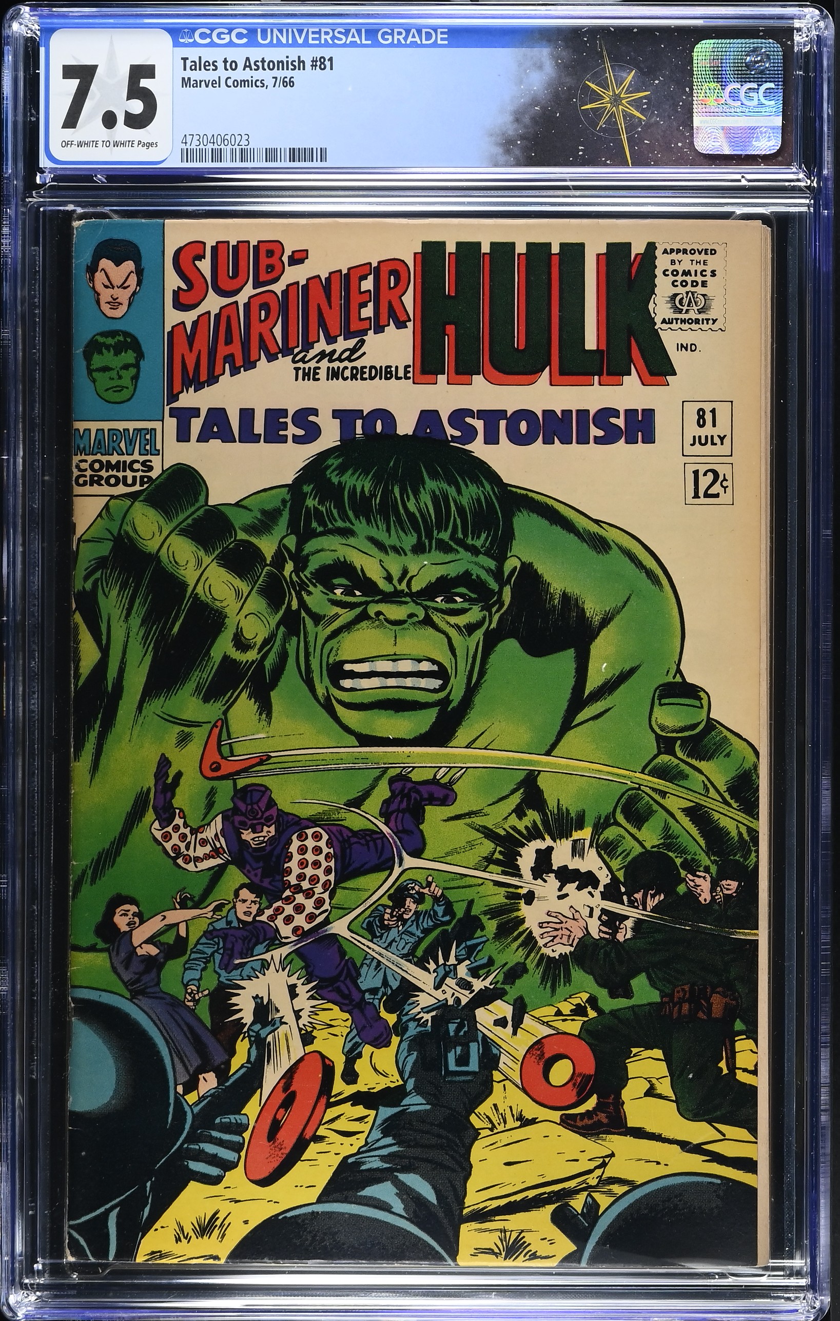 Tales to Astonish #81 CGC 7.5 1st Appearance of Boomerang (Fred Myers) (Marvel Comics, 1966) Off-White to White Pages