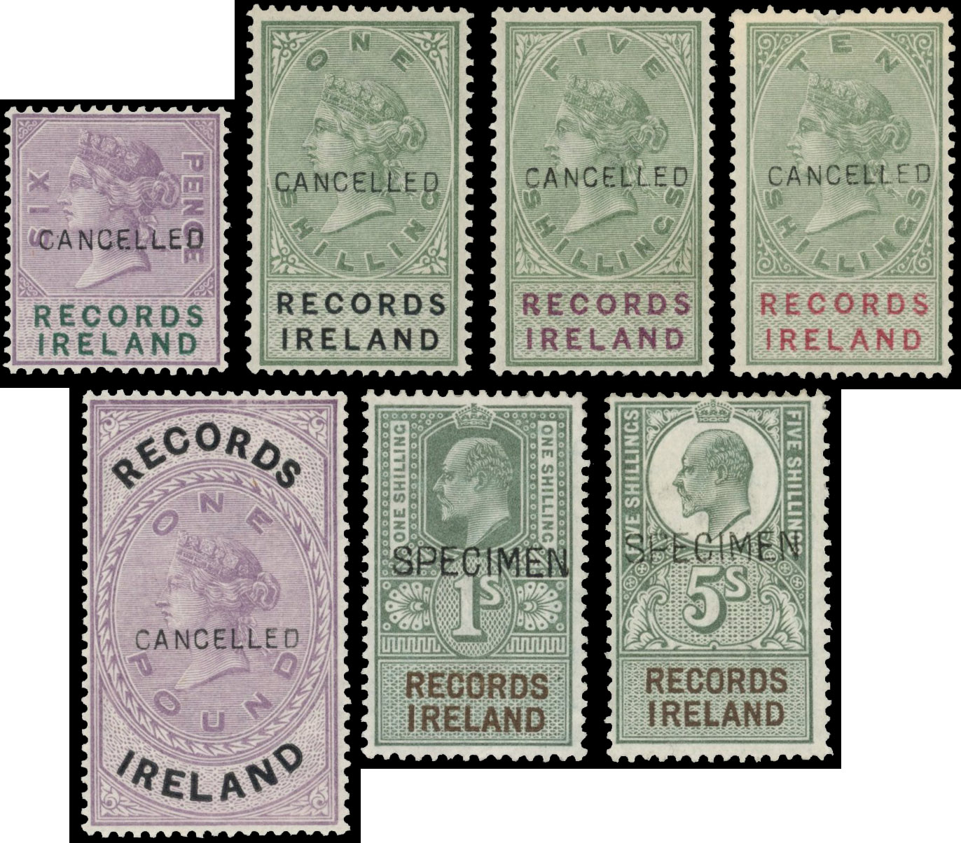 Ireland Records 1889 set CANCELLED