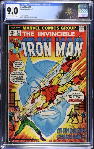 Iron Man #57 CGC 9.0 "Strike!" (Marvel Comics ,1973) Off-white to white pages