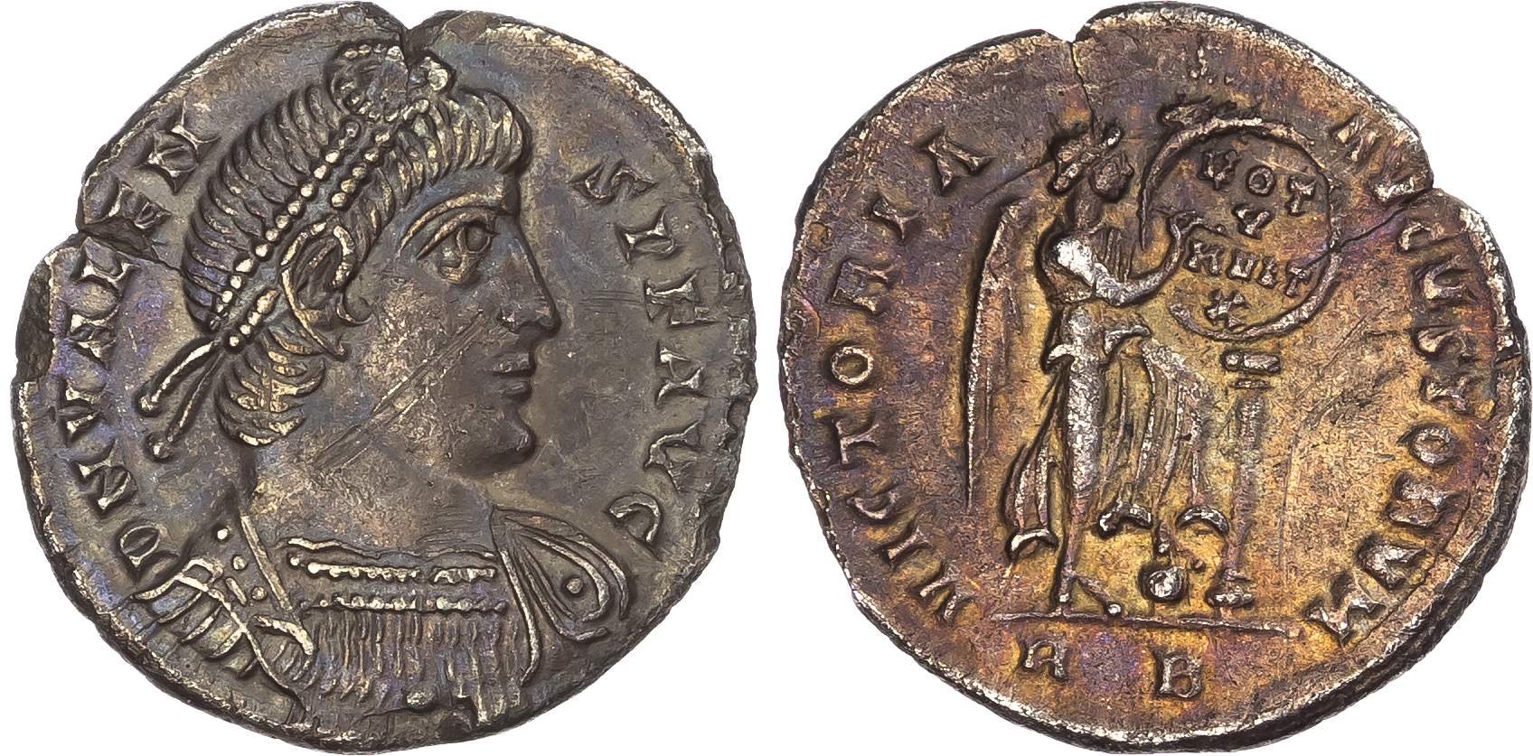 Valens (AD 364-378) AR Light Miliarense, Rome, AD 364-367, 4.13g.