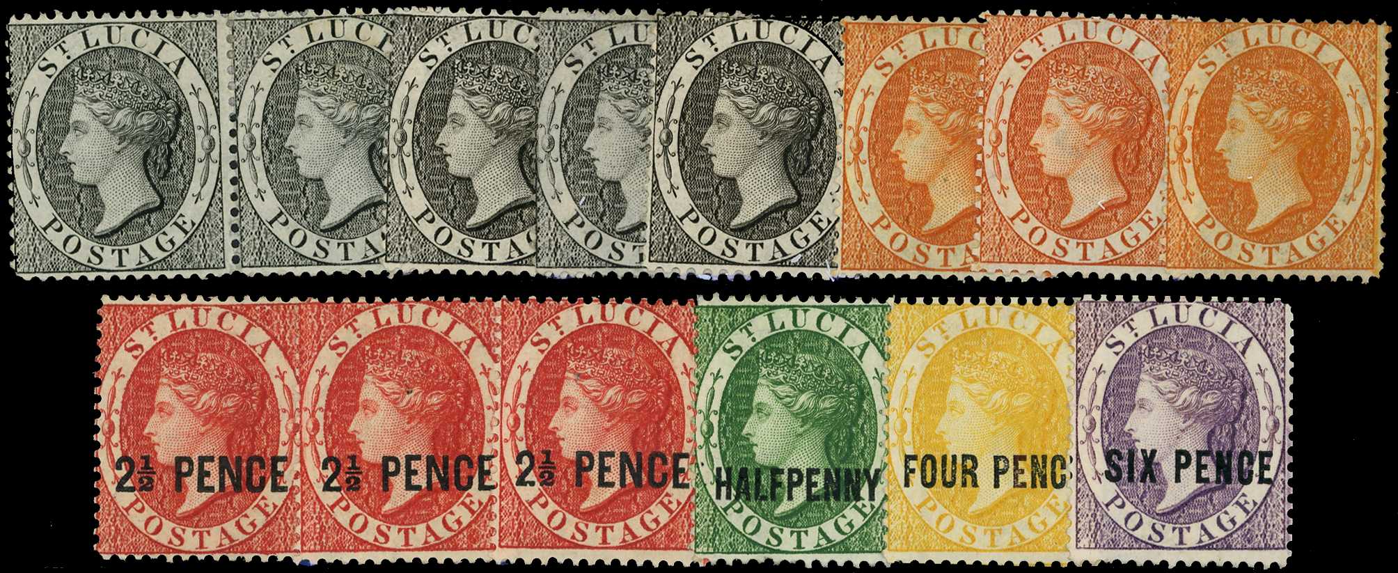 Mint mixed lot arranged on stockcards...