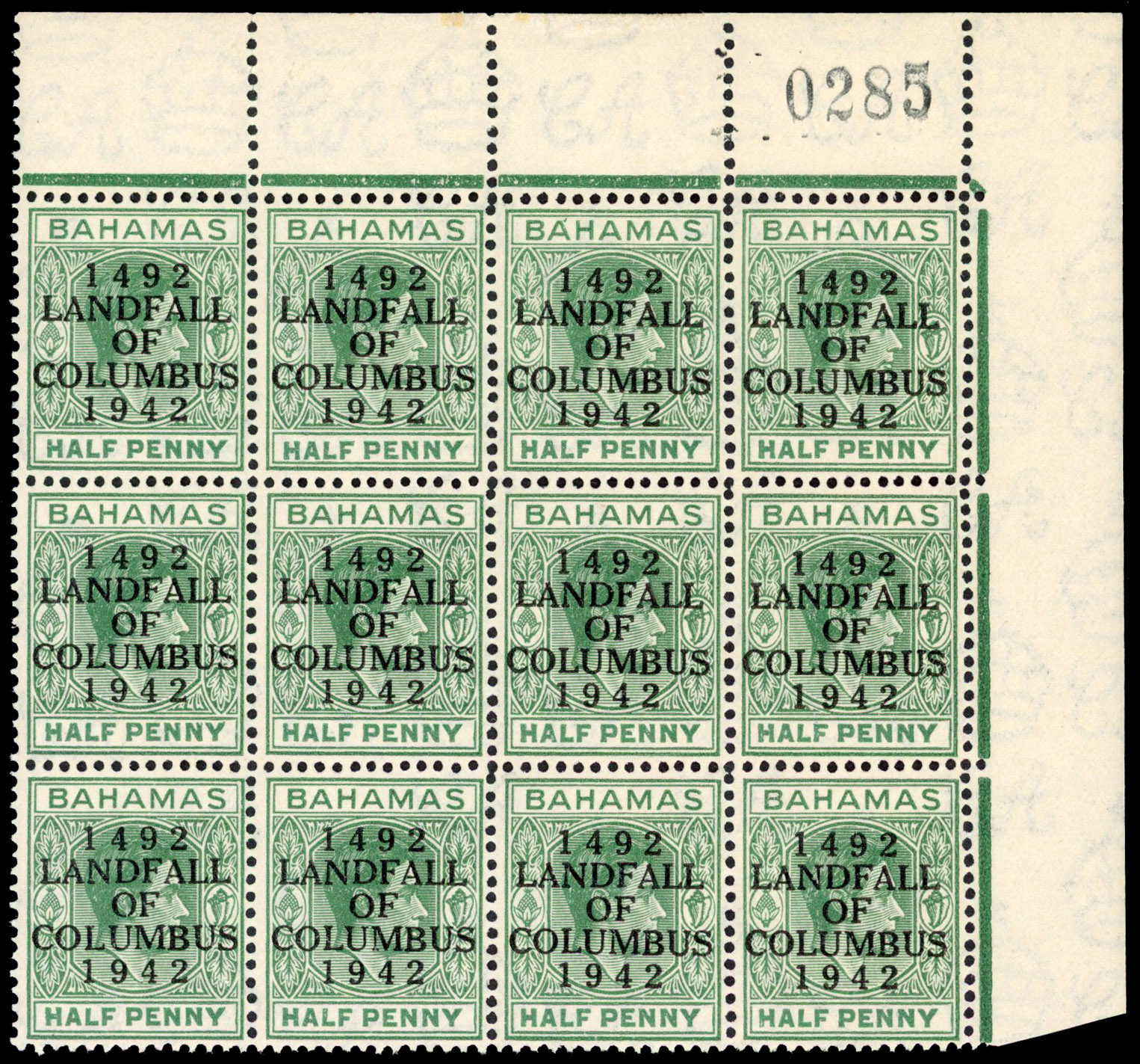 Bahamas SG 162c block mint