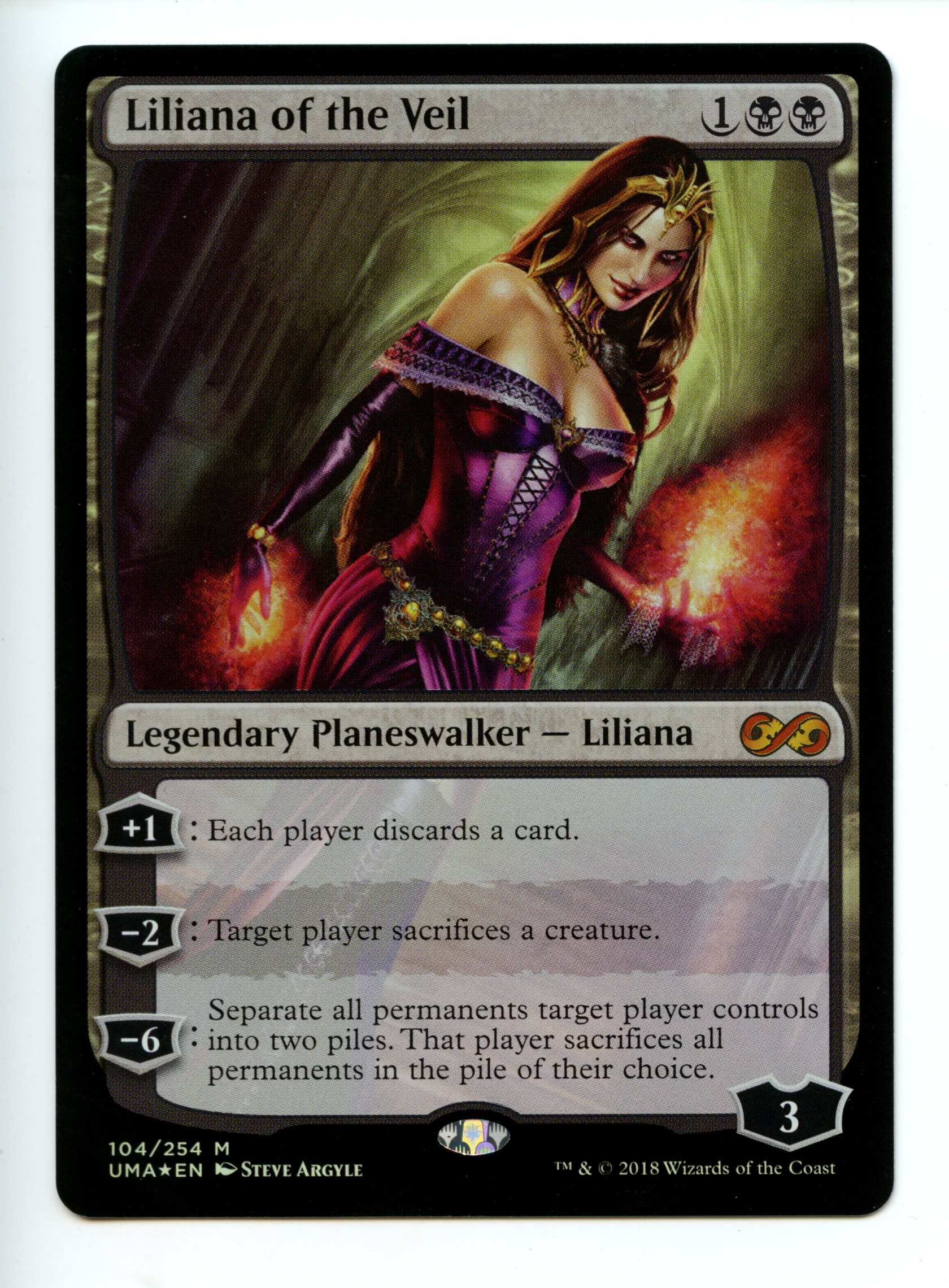Magic the Gathering - Liliana of the Veil Foil - Ultimate Masters - Near Mint