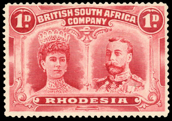 † 1d perf 15 carmine SG 170 position 65A mint