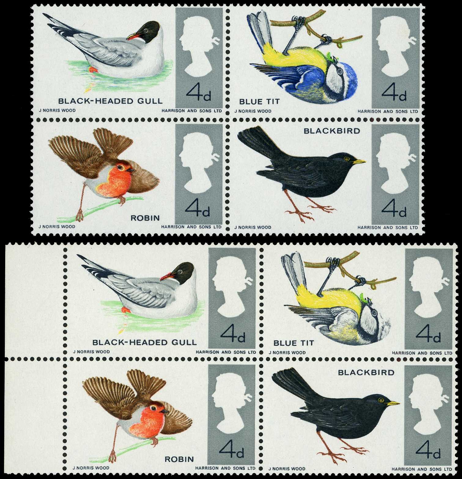 1966 4d British birds (ordinary paper). Very...