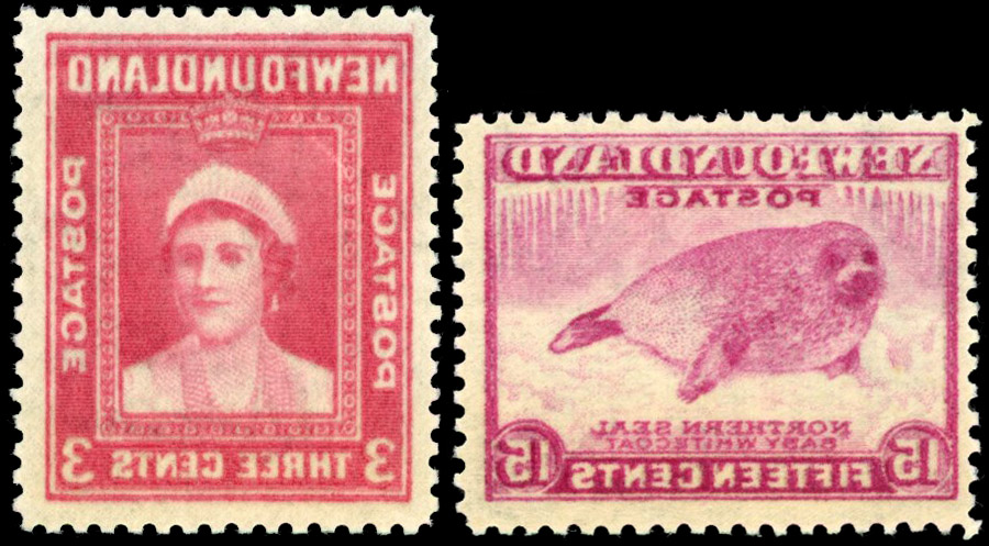 Newfoundland SG 269, 285 full offsets mint