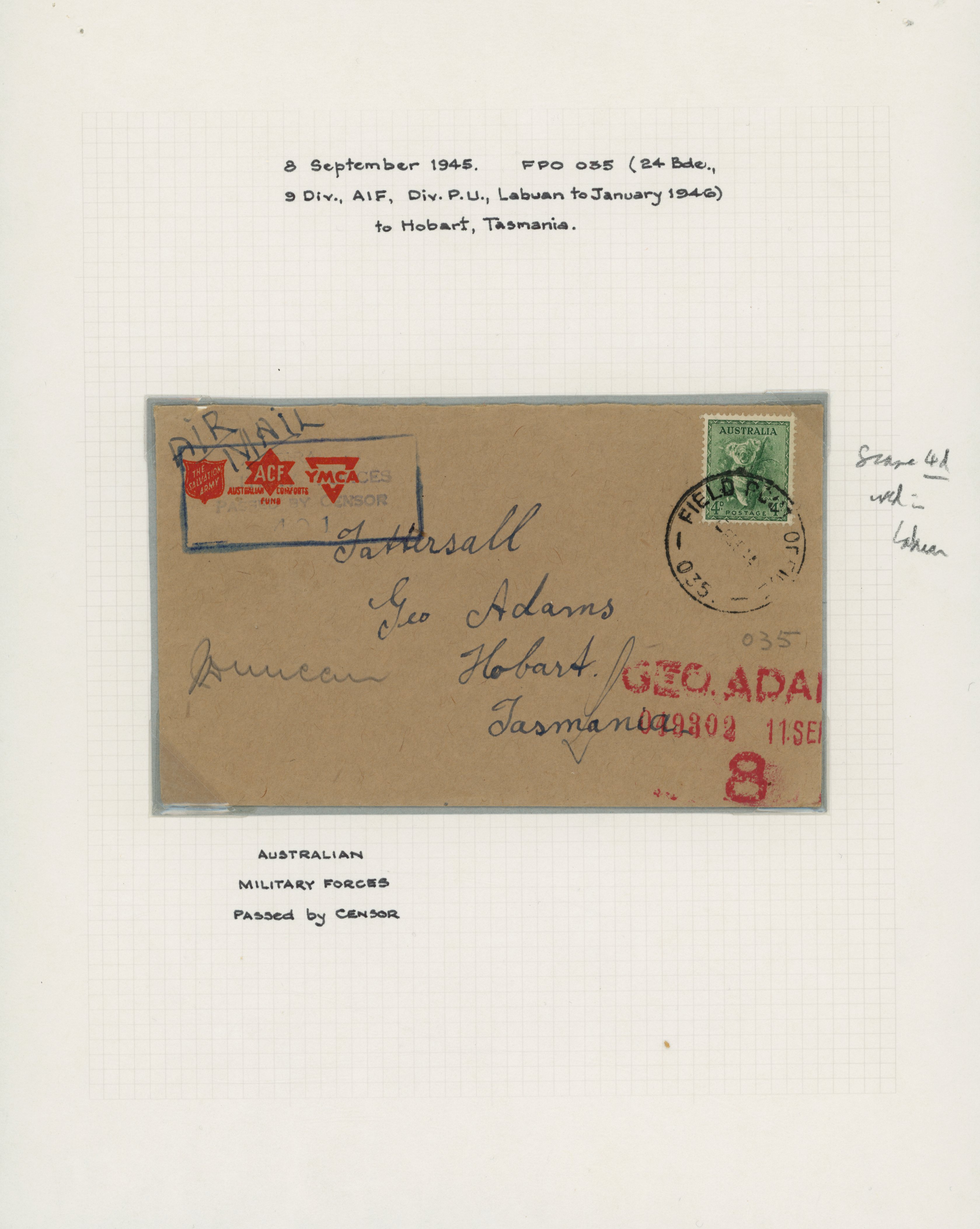 Labuan 1945 Australian Forces covers