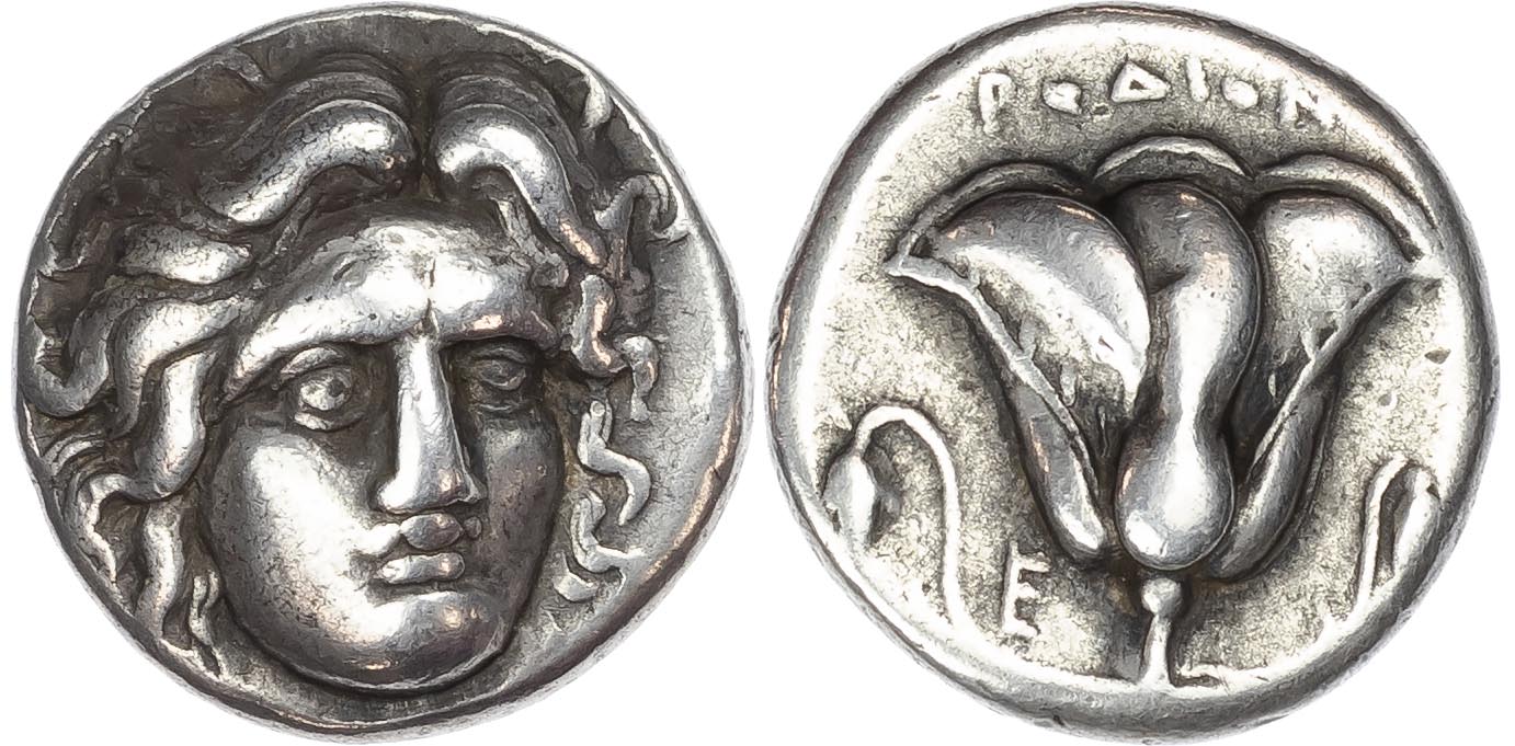 Islands off Karia, Rhodes (c. 305-275 BC) AR Didrachm, 6.59g.
