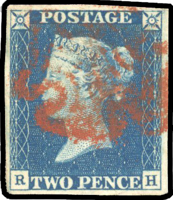 Great Britain SG 5 Plate 1 (RH) 
