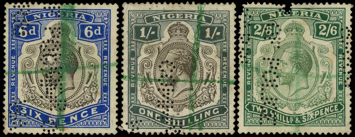 1916-20 DLR Keyplate 6d blue & black,...