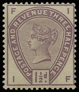 1884 1 1/2d Colour trial. Very fine unused...