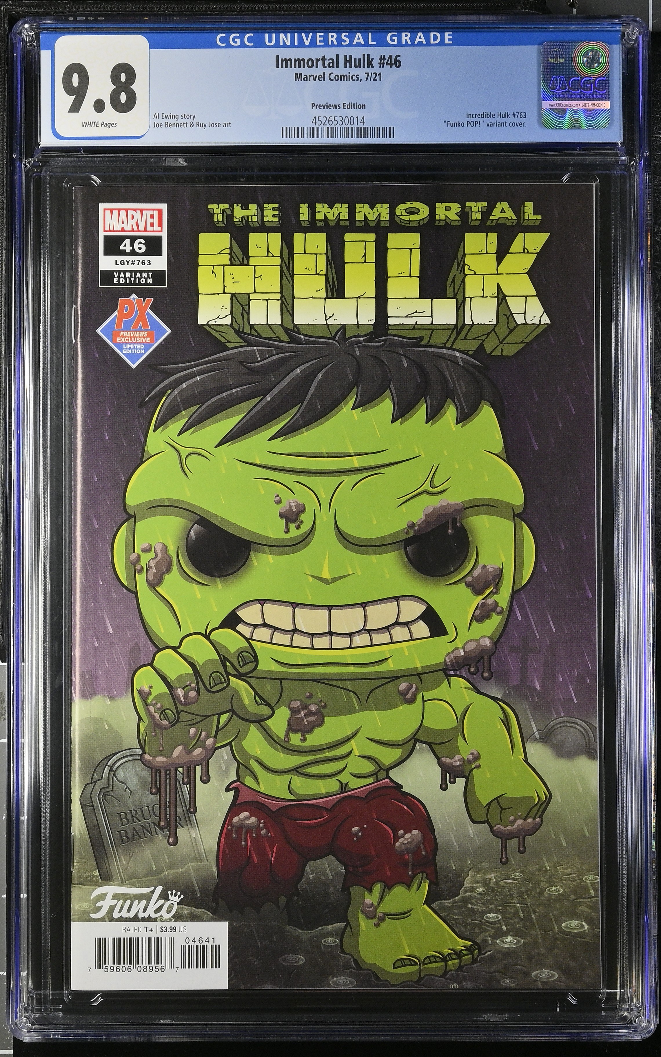 Immortal Hulk #48 (Marvel Comics 2021) CGC 9.8 Funko Pop variant