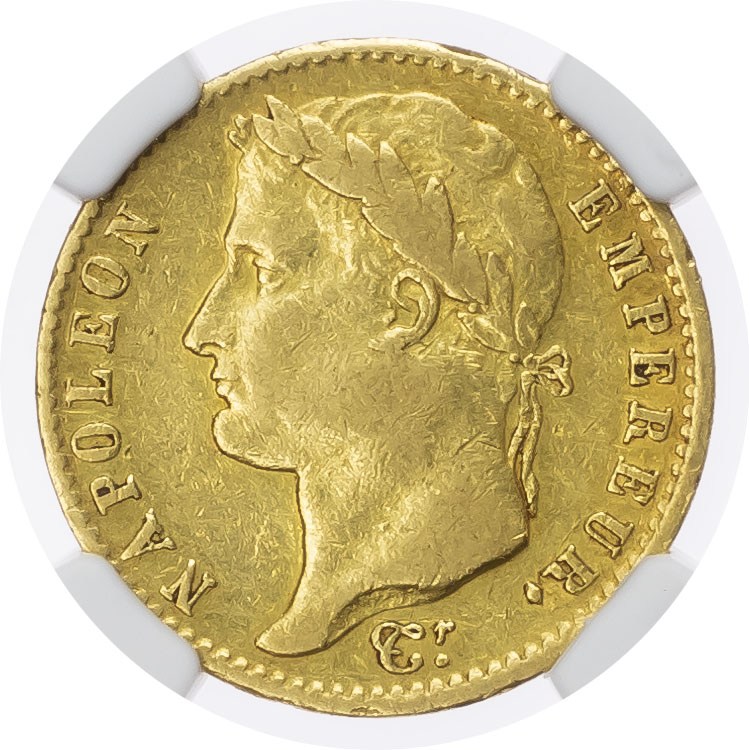 France. Napoleon I AV 20 Francs. 1815W. (Lille). 