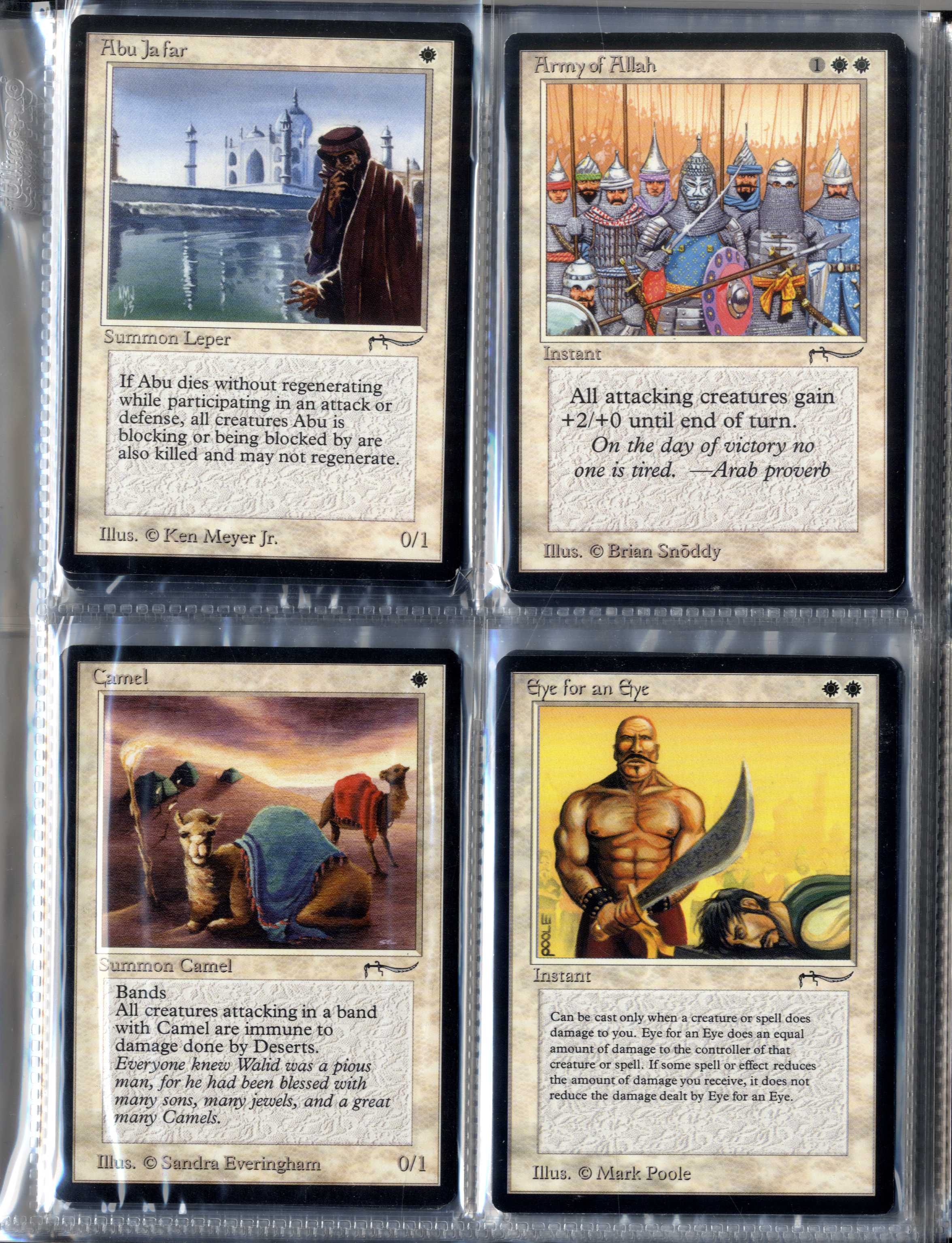 Arabian Nights - Complete Master Set 78/78 +14 Variations