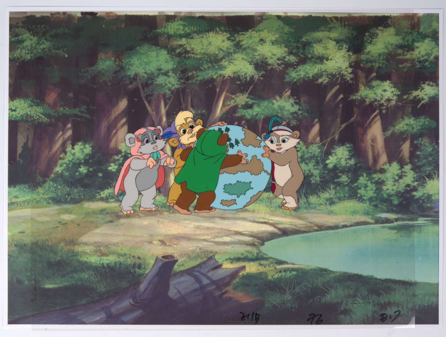Star Wars: Ewoks The Animated Series Original Hand Painted Production Cel (Lucas Film, 1985-1986)