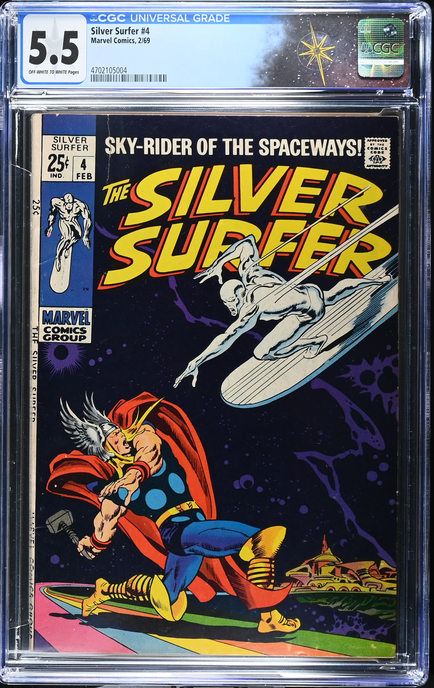 Silver Surfer #4 (Marvel Comics, 1969) CGC 5.5 