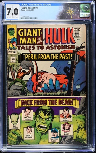 Tales to Astonish #68 CGC 7.0 President Lyndon B. Johnson cameo (Marvel Comics, 1965) Off-white to white pages