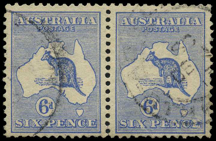 1913 First Watermark: 6d ultramarine Die...