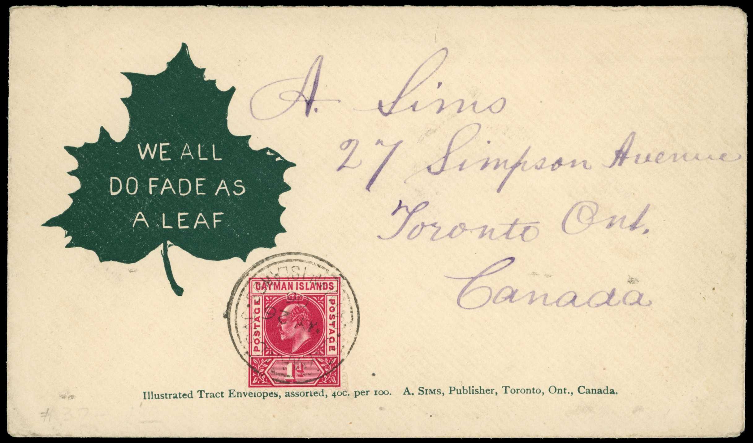 1906 Pair of appealing illustrated envelopes...