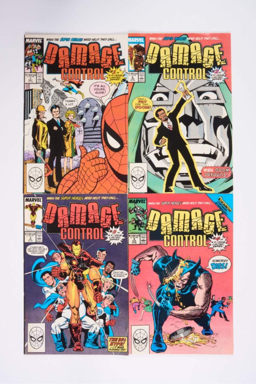 Damage Control Vol 1-3 Complete Sets Covers by Ernie Colon (Marvel Comics 1989-1991) Total 14