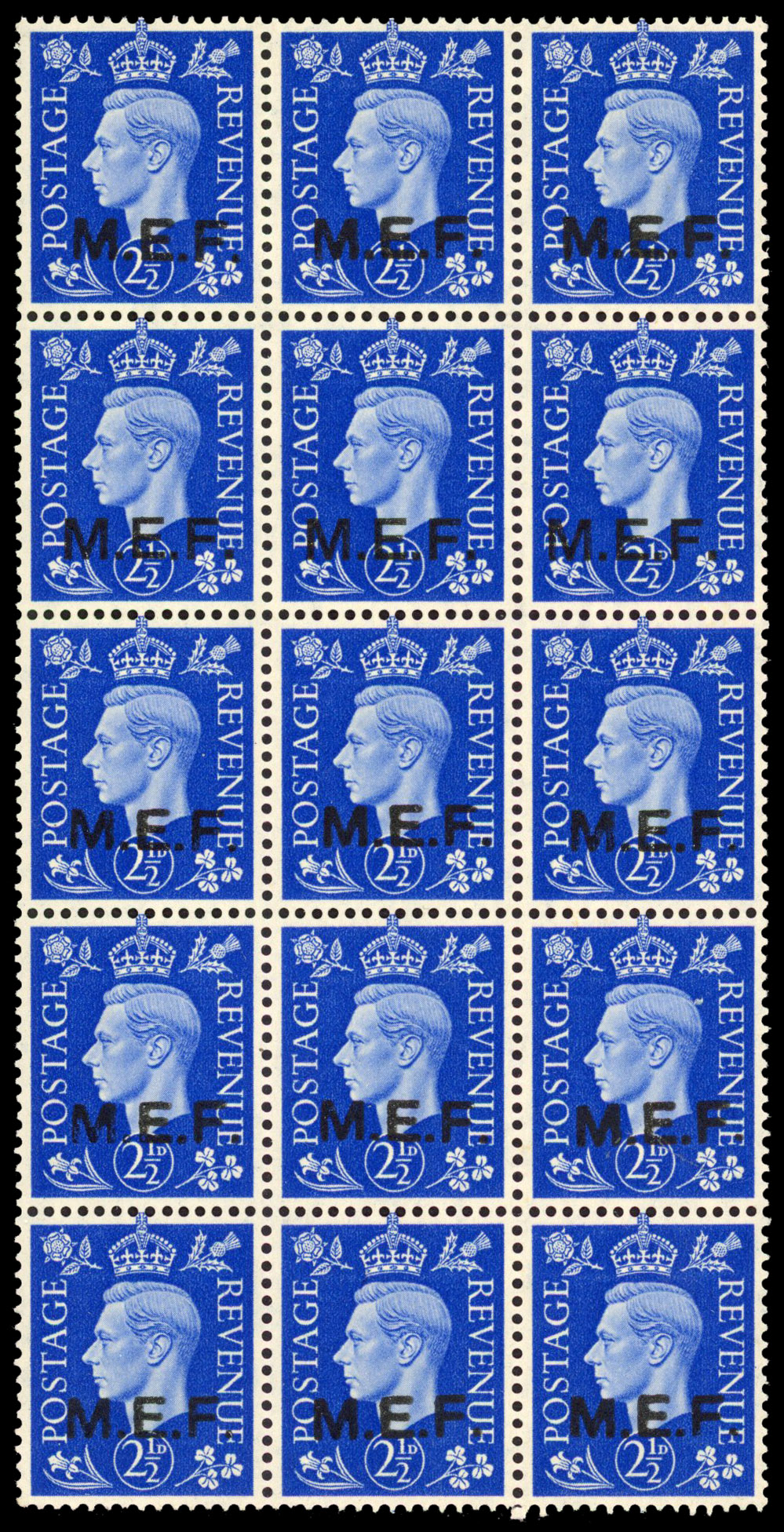 BOIC MEF SG M8a, b block mint