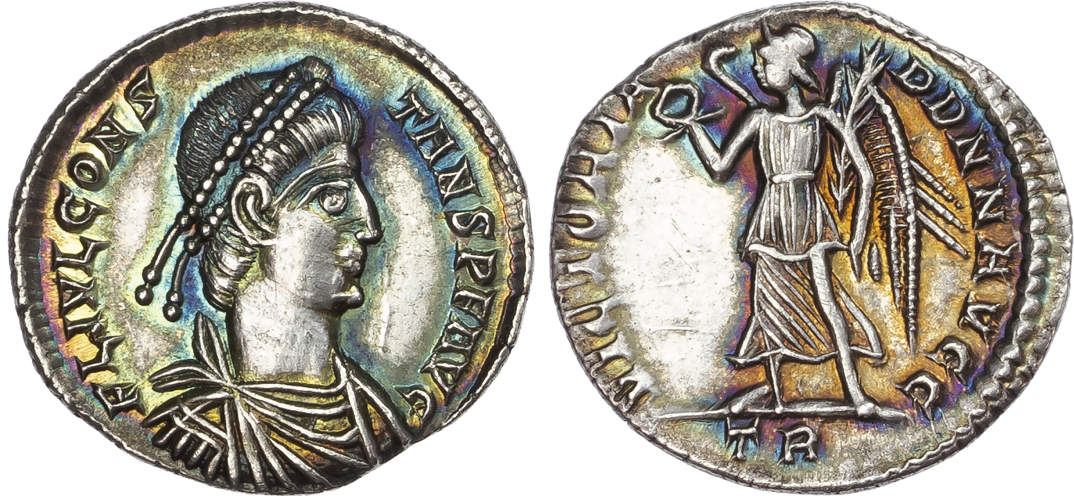 Constans (AD 337-350) AR Siliqua, Trier, AD 347/348, 3.03g.