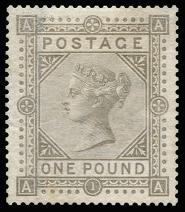 GB SG 129 1878 £1 Colour Trial