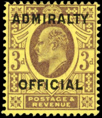 GB 1903 SG O112 Admiralty Official 3d mint