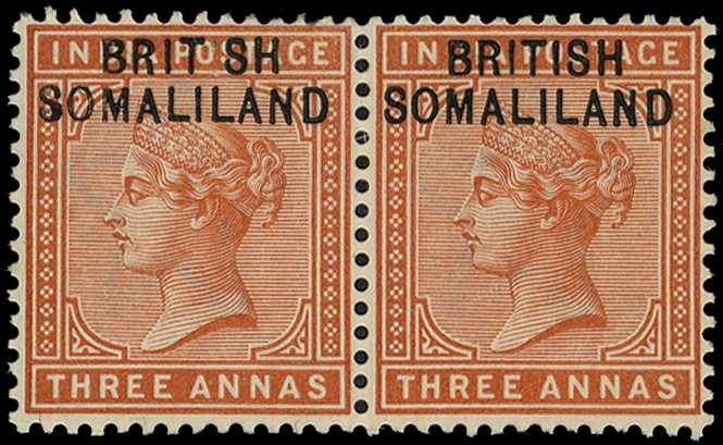 Somaliland SG 5a 1903 QV 3a BRIT SH mint